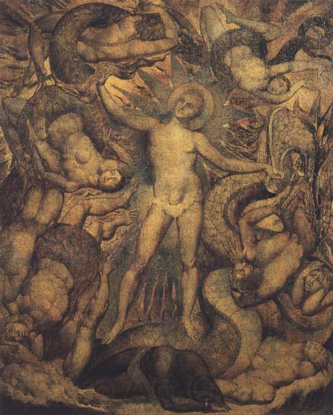 William Blake The Spiritual Form of Nelson guiding Leviathan (mk47) Spain oil painting art